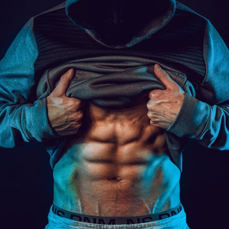 Weight training area with free weights and machines